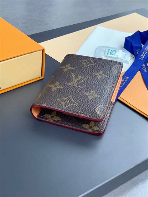 lv m68905|Retired Louis Vuitton Canvas & Leather Pocket Organizer Wallet .